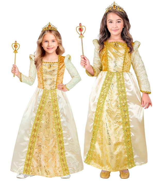 MEDIEVAL QUEEN" (DRESS WITH PETTICOAT, CROWN)