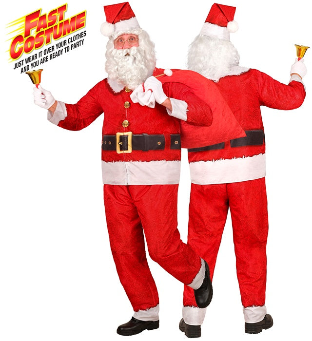 SANTA CLAUS FAST COSTUME " (JACKET, PANTS, HAT)