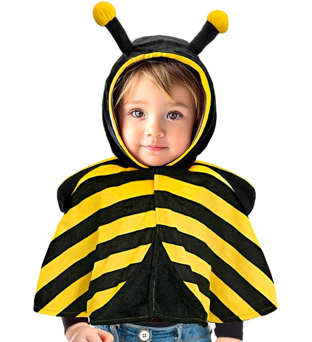 PLUSH BEE" (HOODED PONCHO)