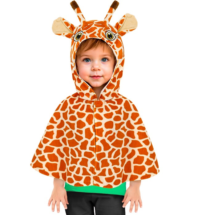 PLUSH GIRAFFE" (HOODED PONCHO)
