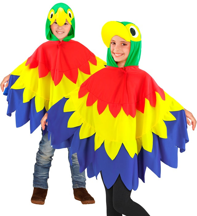 PARROT" (HOODED PONCHO)