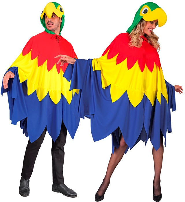 PARROT" (HOODED PONCHO)