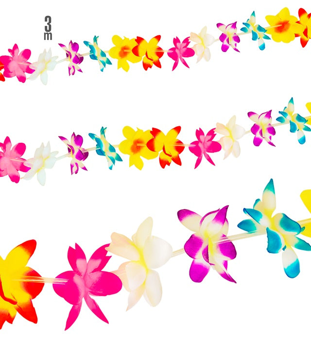 MULTICOLOR FLOWER GARLAND" 3 M