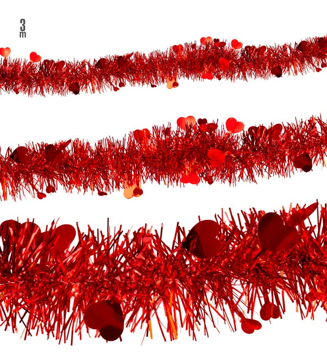 ST. VALENTINE'S DAY TINSEL GARLAND" 3 M
