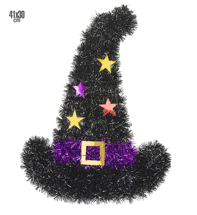 TINSEL WITCH HAT" 41X30 CM