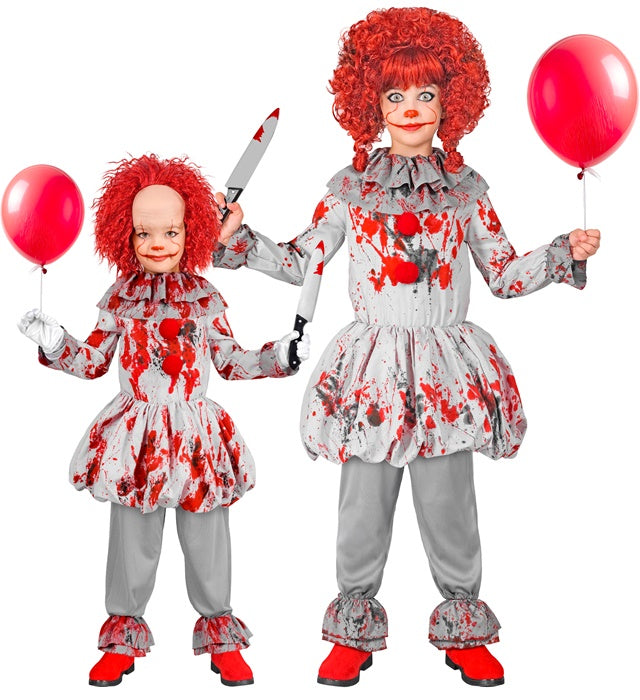 VINTAGE HORROR CLOWN" (DRESS, RUFF, SHOE COVERS)