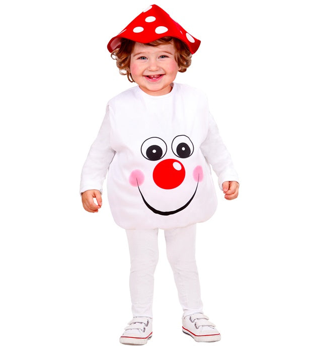MUSHROOM" (1-3 YEARS) - (JUMPSUIT, HEADPIECE)