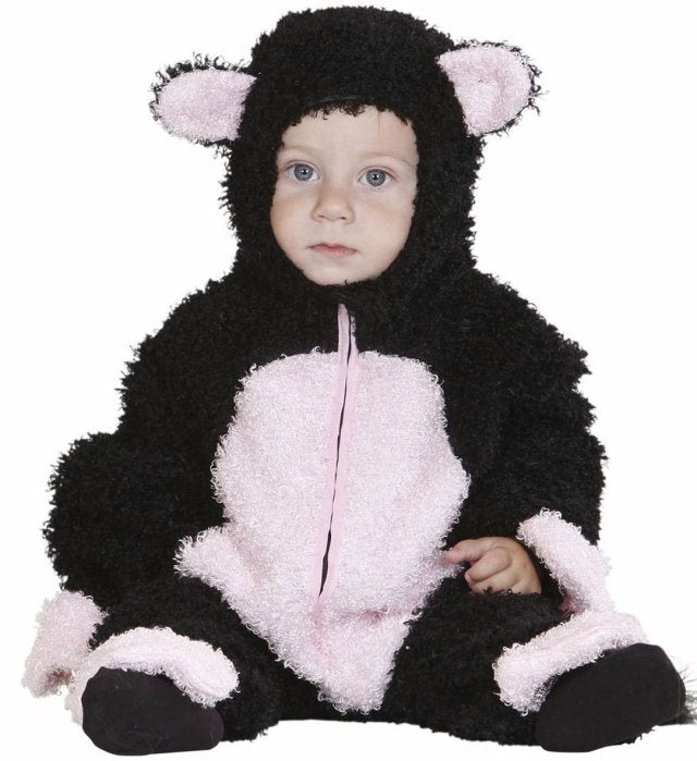 FUZZY CAT" (HOODED JUMPSUIT) 2 SIZES ASS.