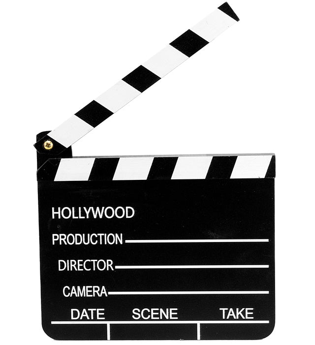 MOVIE CLAPPER BOARD" 20X18 CM