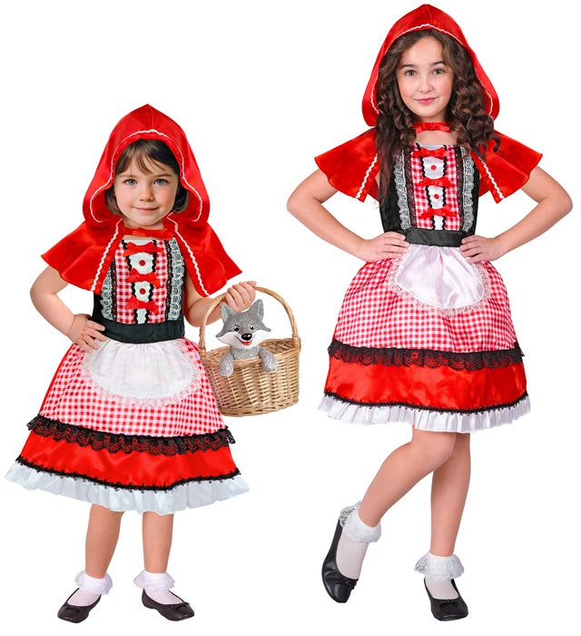 RED CAPELET" (DRESS WITH APRON, HOODED CAPELET)