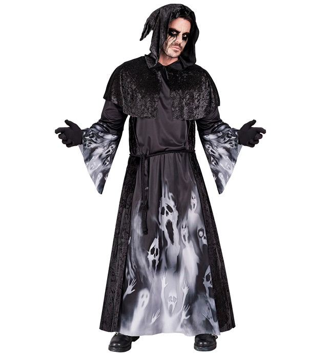 SCREAMING SOULS" (HOODED ROBE WITH CAPELET, BELT)