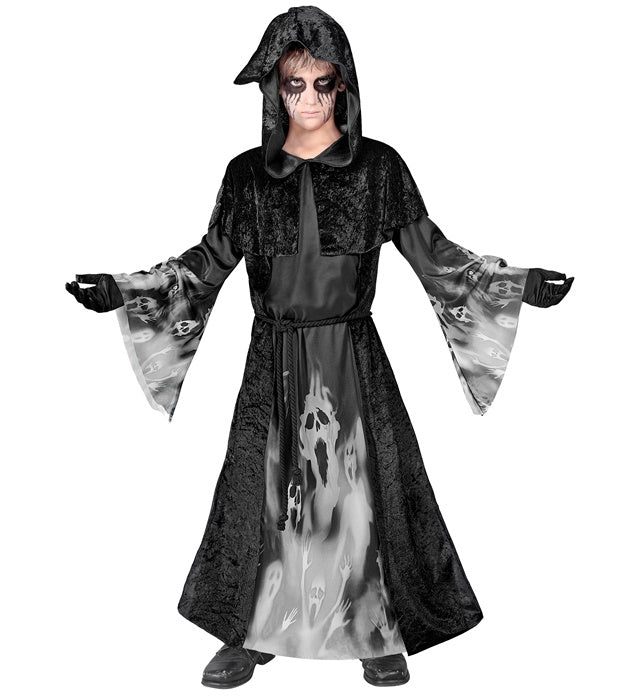 SCREAMING SOULS" (HOODED ROBE WITH CAPELET, BELT)