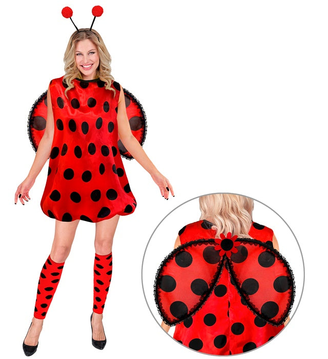LADYBUG" (DRESS, LEG WARMERS, WINGS, ANTENNAS)