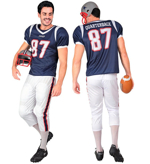 AMERICAN FOOTBALL PLAYER" (STUFFED T-SHIRT, STUFFED PANTS)