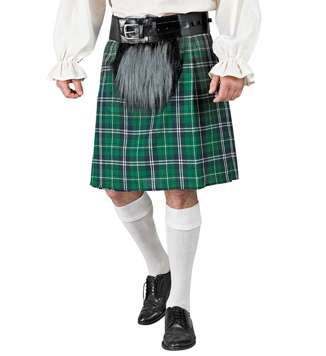KILT WITH PLUSH PURSE" ADJUTABLE SIZE FROM S TO XL