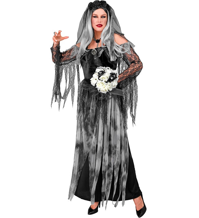 DEAD BRIDE" (DRESS, BRIDAL HEADPIECE)