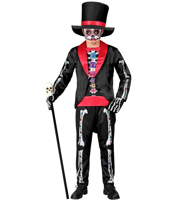 DIA DE LOS MUERTOS" (TAILCOAT WITH SHIRT, PANTS, HAT, MASK)