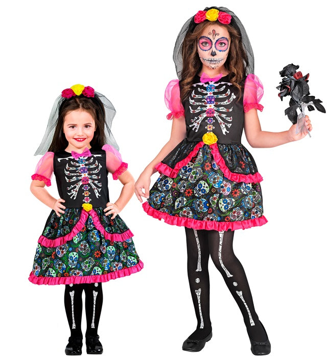 DIA DE LOS MUERTOS" (DRESS, HEADPIECE)