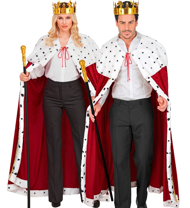 KING & QUEEN" (CAPE, CROWN, COLLAPSIBLE SCEPTRE)