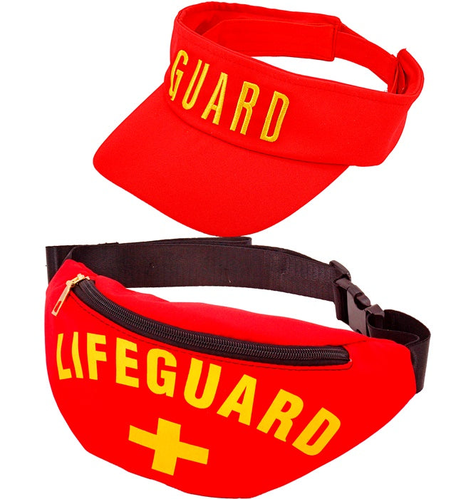 LIFEGUARD" (VISOR & BELT BAG)