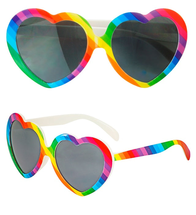 RAINBOW HEART GLASSES