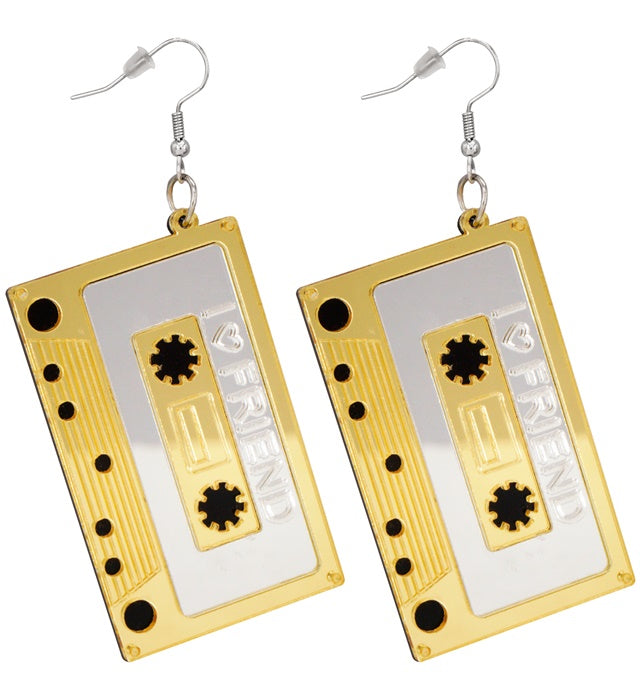 THE 80S CASSETTE TAPE EARRINGS