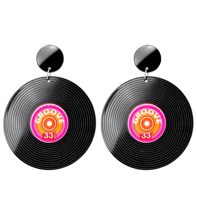 THE 80S VINYL RECORD EARRINGS