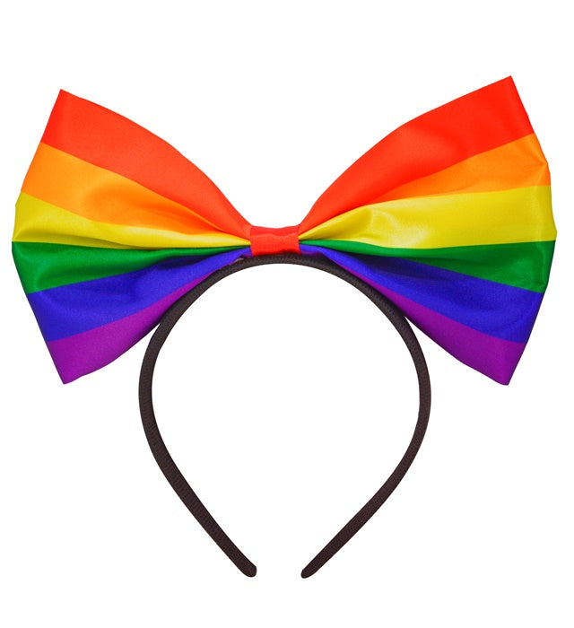 RAINBOW BOW HEADBAND