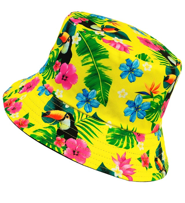HAT BUCKET SUMMER PARTY YELLOW