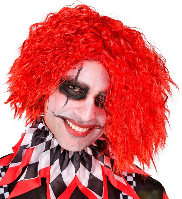 RED SINSITER CLOWN WIG" IN BOX