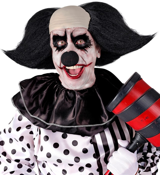 SINISTER CLOWN HEADPIECE WITH BLACK HAIR" IN BOX