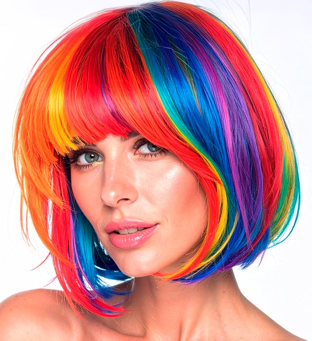 RAINBOW WIG" IN BOX