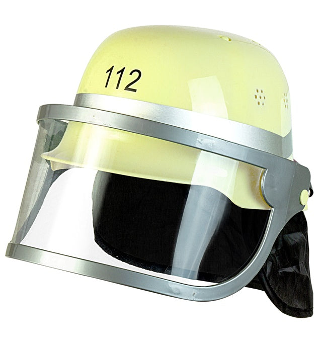 GERMAN FIREMAN HELMET" HARD PLASTIC - CHILD SIZE