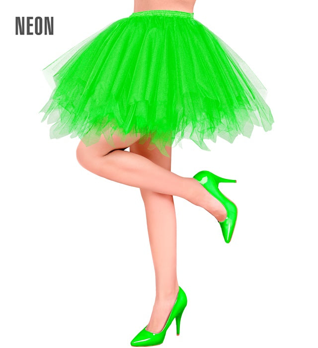 NEON GREEN TUTU" WITH INNER POCKET FOR LED LIGHTS