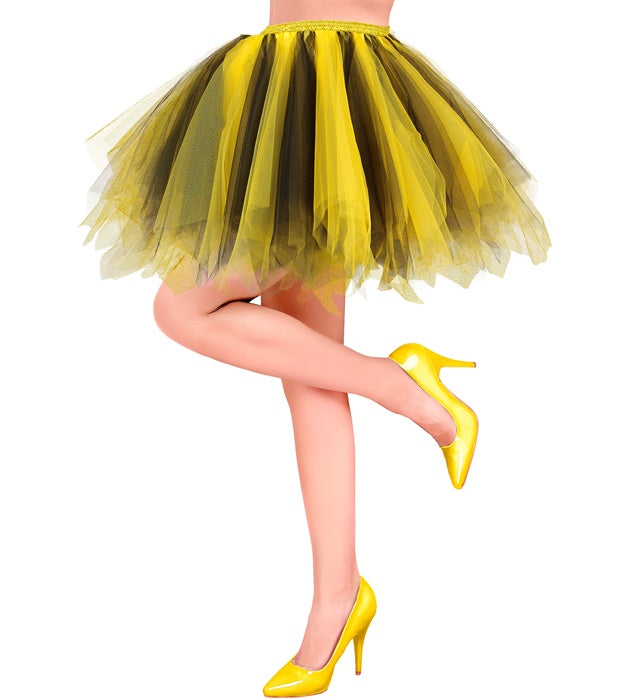 YELLOW-BLACK TUTU" WITH INNER POCKET FOR LED LIGHTS