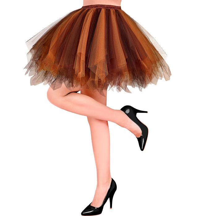 DARK BROWN - LIGHT BROWN TUTU" WITH INNER POCKET FOR LED LIGHTS