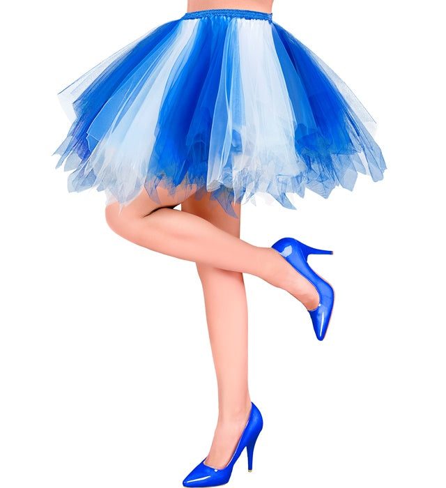 WHITE-BLUE TUTU" WITH INNER POCKET FOR LED LIGHTS