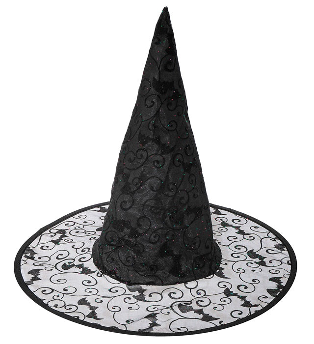 WITCH HAT WITH BATS