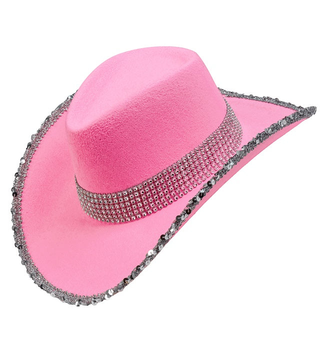 PINK PARTY COWGIRL HAT