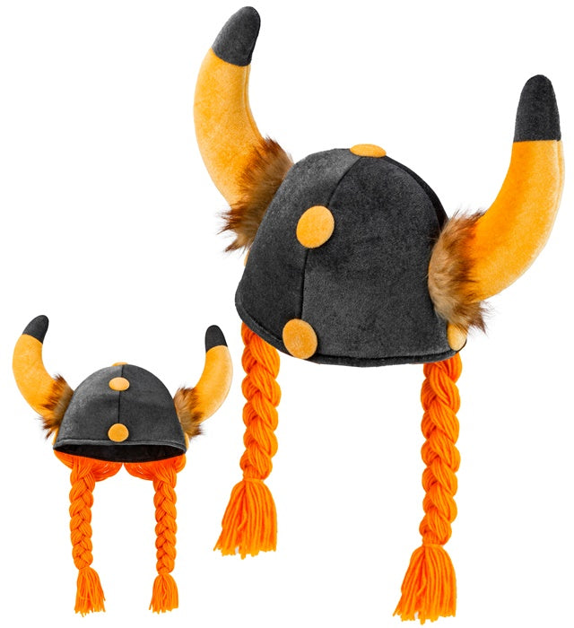 VIKING HELMET WITH PLAITS