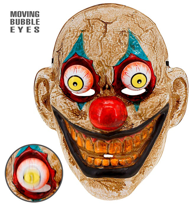 MASK GOGGLY EYES HORROR CLOWN" PVC
