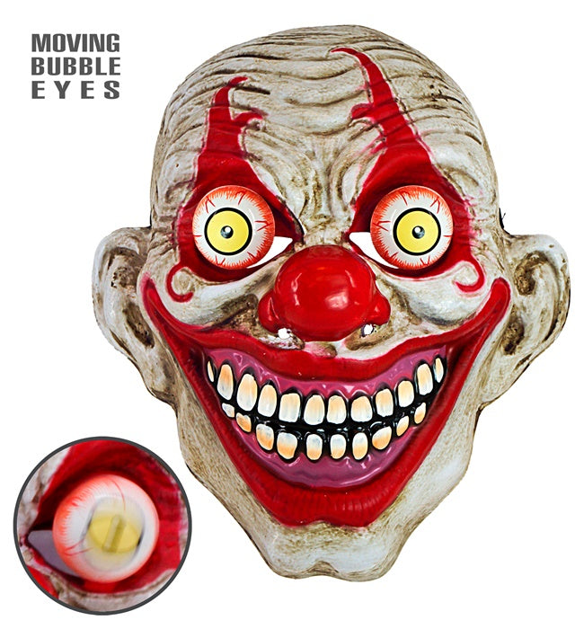MASK GOGGLY EYES HORROR CLOWN" PVC