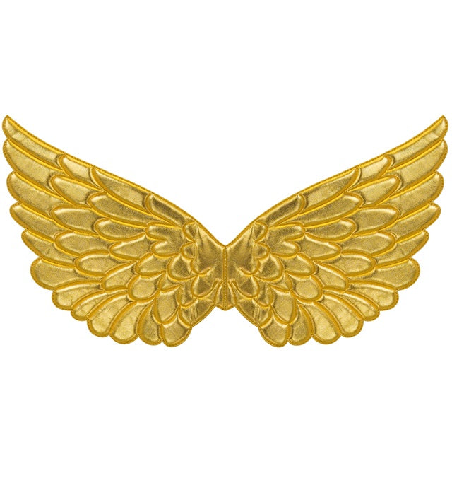 GOLD FABRIC WINGS" 57X26 CM