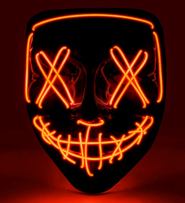 RED LED SCARY MASK
