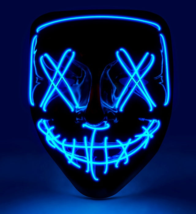 BLUE LED SCARY MASK
