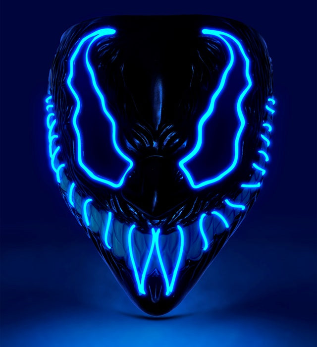 BLUE LED MONSTER MASK