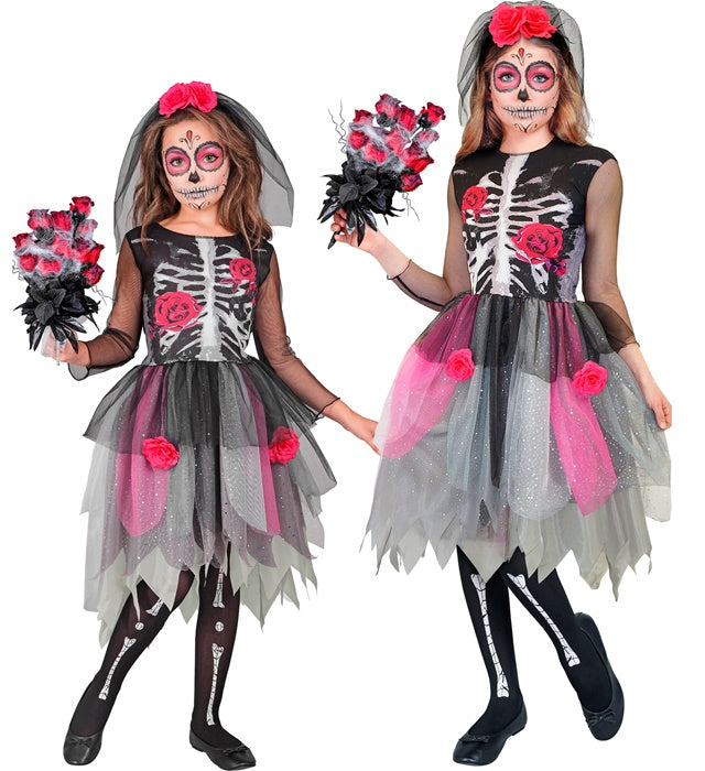 ROSES SKELETON" (DRESS, HEADPIECE)