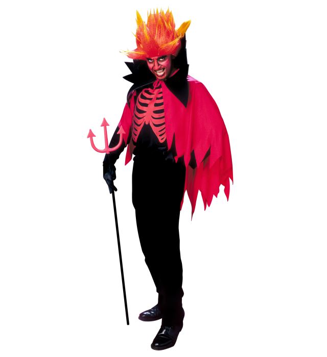SCARY DEVIL" (COAT, CAPE WITH STAND-UP COLLAR, HORNS)