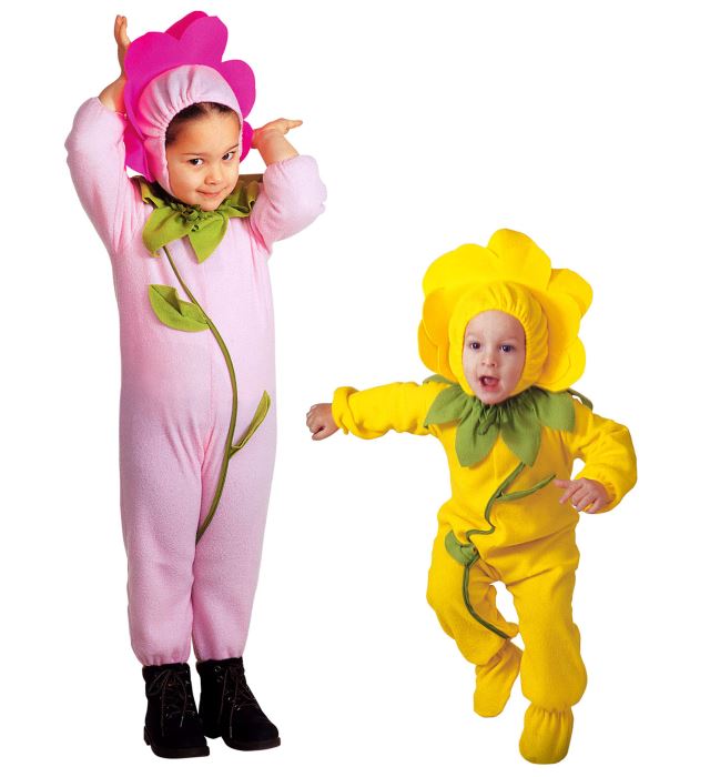 FLOWER" 2 COLORS ASS. (JUMPSUIT, HEADPIECE)