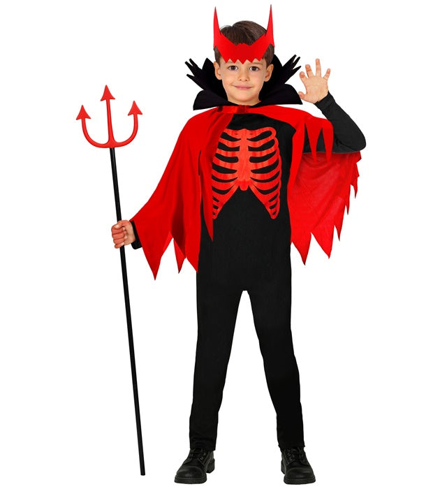 DEVIL" (OVERALLS, CAPE WITHSTAND-UP COLLAR, HORNS)